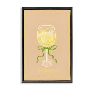 Imagem de Stupell Industries Limoncello com fita preta emoldurada floater Canvas Wall Art Design por Florentina Dolci, 21 x 31