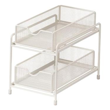 Imagem de Ｂｅｓｇａ Organizador de gavetas embaixo da pia, organizador de armário retrátil, porta-tempero para banheiro, armário de despensa e pia doméstica, 19 Cm X 36 Cm X 31