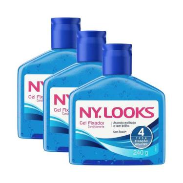 Imagem de Kit 3 Und Gel Fixador Nylooks Fixacao 4 240g