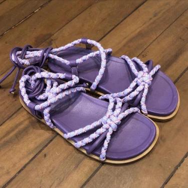 Imagem de Sandalia Roxa de amarração confort - Nv variedades