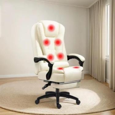 Imagem de Cadeira Escritório Presidente 7 Pontos De Massagem Com Apoio - Bela Im