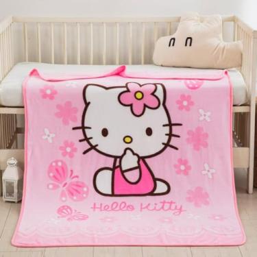 Imagem de Cobertor super macio e quente de desenho animado especialmente projetado para crianças. Mede 140 x 101 cm. É adequado para colocar em sofás e cadeiras e pode ser usado na sala de estar.