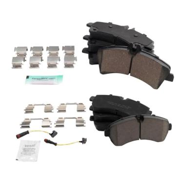 Imagem de TRQ Pastilhas de freio de cerâmica compatíveis com Dodge Sprinter 3500 2007-2018 Freightliner 2018 Sprinter 3500XD 2010-2018 Mercedes-Benz