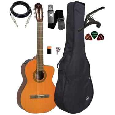 Imagem de Violão Takamine Gc3 Ce Nylon Elétrico Natural + Kit Completo