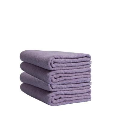 Imagem de Kit 4 Toalhas Banhão Zerpa I Lilás Lírio I algodão I 180 x 80 cm I 500