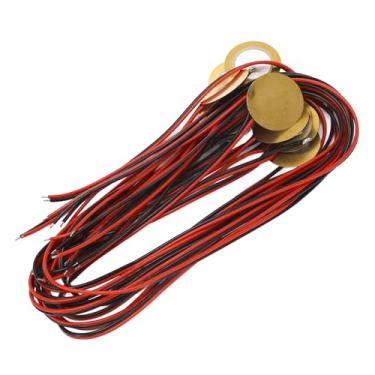 Imagem de SPYMINNPOO 12pcs 27mm Piezo Discos de Baixo Consumo de Energia Transdutor de Disco Piezoelétrico para Gatilho de Tambor de Guitarra Acústico, Adequado para Caixas de Charuto e Guitarras