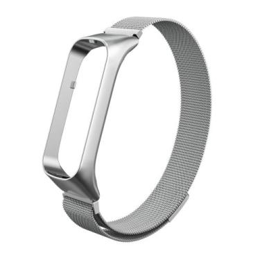 Imagem de Pulseira Milanese compatível com Fit 2 Fit2 R220 - Prata - 123smart