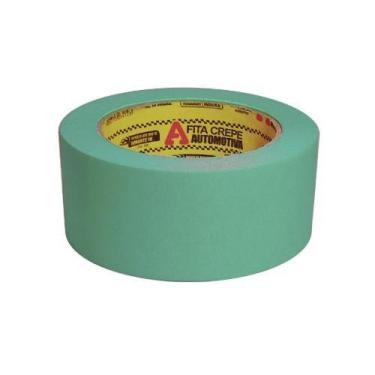 Imagem de Fita Crepe Automotiva Verde 48mm x 50m - Resistente até 100C - Funilar