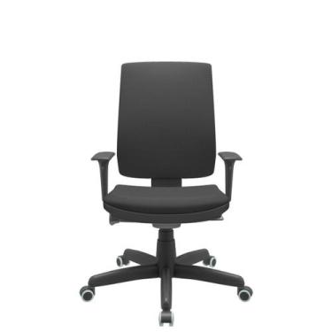 Imagem de Cadeira Office Brizza Soft Aero Preto Autocompensador Base Standard 12