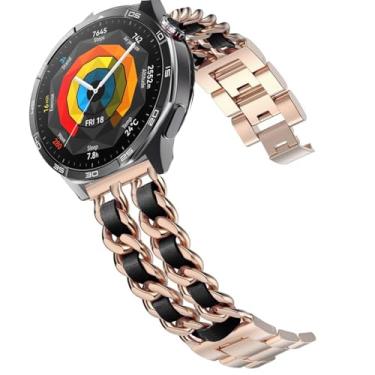 Imagem de DEALELE Pulseiras de substituição compatíveis com Samsung Gear S3 Frontier/Classic/Galaxy Watch de 46 mm/Galaxy 3 de 45 mm, corrente de metal de 22 mm para Huawei Watch 3/GT2 de 46 mm, 22mm