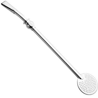 Imagem de Bomba De Chimarrão Cuia Aço Inox Bomba Para Mate Inteira - Taumer