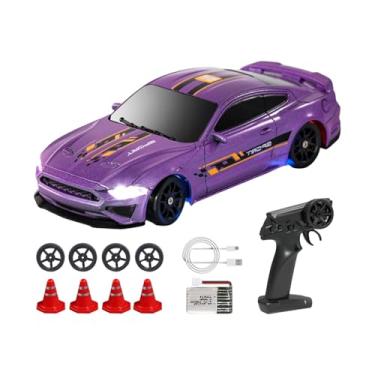 Imagem de Kokiya Carro de controle remoto 1/43 RC Speed ​​Car, escala 1/43, carros de corrida Drift, mini brinquedo RC, Roxo