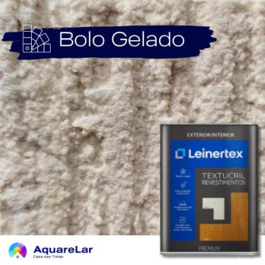 Imagem de RÚSTICO (GRAFIATO) TEXTUCRIL LEINERTEX 23Kg, BOLO GELADO