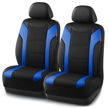 Imagem de Rubbermaid Capa de couro para assento de carro – capa universal para assento frontal, compatível com airbag, fácil de instalar, capa de assento automotivo resistente à água e durável para carros