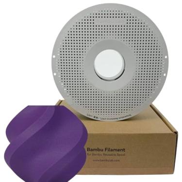 Imagem de Filamento 3d Bambu Lab PLA-CF 1kg 1,75mm com Carretel Reutilizável Cor Roxo Iris 14700