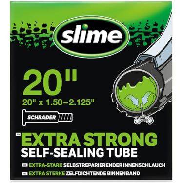Imagem de Slime Tubo interno para bicicleta 30049 com selante para perfuração de geleca, extra forte, autovedação, prevenção e reparação, válvula Schrader, 50 x 3,8 – 5,4 cm