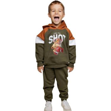 Imagem de CONJUNTO INFANTIL MOLETOM MASCULINO MENINO JUVENIL 3 MESES A 16 ANOS QUENTINHO PARA O FRIO INVERNO-Masculino