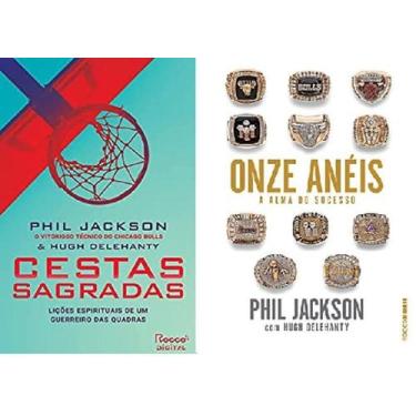 Imagem de Kit 2 Livros Phil Jackson Cestas Sagradas + Onze Anéis Alma