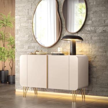 Imagem de Balcão Aparador Buffet Bela Off White- Bela Móveis