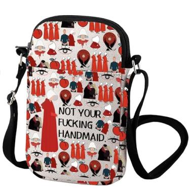 Imagem de Handmaid Bolsa tiracolo Pro Choice presente resistente Gilead presente feminista casacos vermelhos bolsa feminina ativismo pelos direitos, Empregada