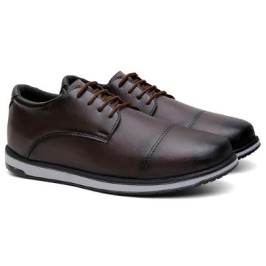 Imagem de Sapato Casual Oxford Masculino – Conforto e Estilo para Todas as Ocasiões (Café, BR, Adulto, Numérico, 42)