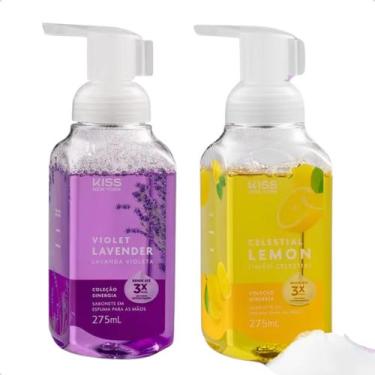 Imagem de Kit 2 Sabonete Espuma Para Mãos Sinergia Kiss New York 275ml, Lavander