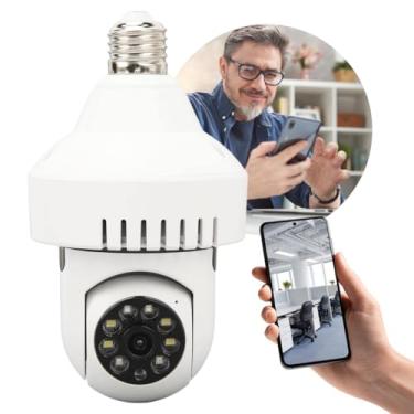Imagem de Câmera Segurança Ip Wifi 360 Lâmpada Full HD 1080 Detector Fumaça - Detector Fumaça - À Prova d´Àgua.