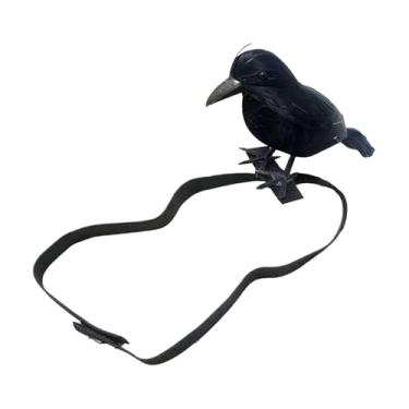 Imagem de Lilihuimaoyi Fantasia de Halloween, Fantasia de Pássaro Artificial para Festa Temática Assustadora Feita em Casa, Style D, Tamanho real