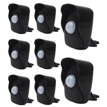 Imagem de Kit 8x Sensor De Presença Microcontrolado 180º Com Fotocélula E 6 Funções Externo QA26M