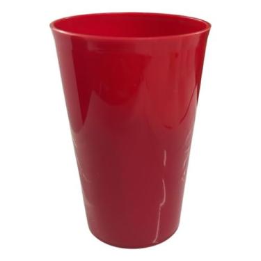 Imagem de Kit 50 Copos Ecológicos 200ml – Reutilizáveis Resistentes para Festas e Eventos (Vermelho)
