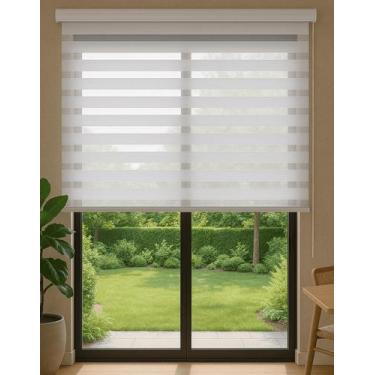 Imagem de Persiana Double Vision Sunny 220larg x 220alt (com bandô) - Top Flex, 