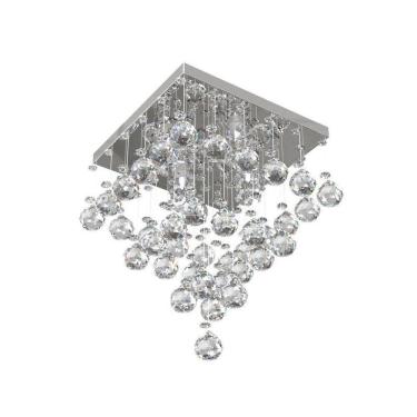 Imagem de Lustre de Cristal  32X32cm   Living Hall de Entrada