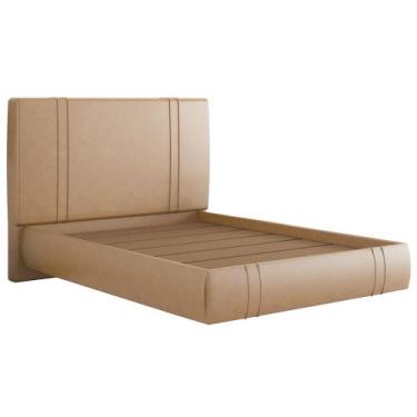 Imagem de Cama Casal Flutuante Com Cabeceira 140cm Astra S04 material sintético 
