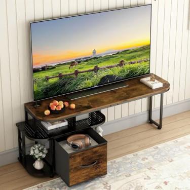 Imagem de Rack para TV, Rack Suspenso para Sala, Estante para TV, Prateleira Parede Sala Estar Moderna, pode Acomodar Televisores de Vários Tamanhos