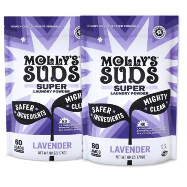 Imagem de Detergente para roupa Molly's Suds Super Powder 120 Loads, pacote com 