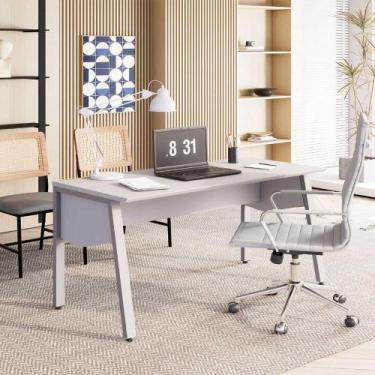 Imagem de Mesa Escritório 1,50m c/ Tampo Chanfrado e Pés Metálicos F5 - F5 Offic