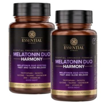 Imagem de Kit 2x Melatonin Duo Harmony Melatonina + Triptofano (120 caps) - Esse