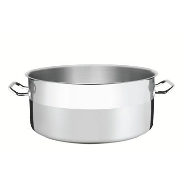 Imagem de Panela Caçarola Rasa Tramontina Professional Aço Inox Fundo Triplo Sem Tampa 45cm 35l T...