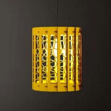 Imagem de Luminária Teto Tipo Pendente São Thomé Mdf - Completa Mdf Cru - LENOBR