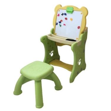 Imagem de Mesa e Lousa Didática Infantil Pintura 2 em 1 Com Canetinhas Importway