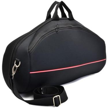 Imagem de Case Bolsa Capa Protetora Compatível com Caixa de Som Boombox 2 3 Impermeável com Bolso para carregador e acessórios, Alça de mão reforçado e Alça de Ombro Regulável (Capa Boombox 1 2 3 Listra)