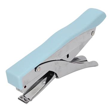 Imagem de Grampeador Portátil Satin Surfaces Metal Core Pequeno Grampeador para Escritório (Azul)