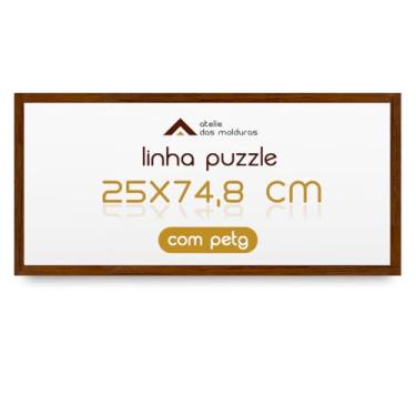 Imagem de Moldura para Quebra Cabeça Grow Puzzle 500 Peças 25x74,8 com Proteção Petg (Oncinha)