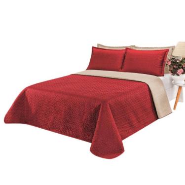 Imagem de Cobre Leito Clara Queen - Kaqui / Vermelho