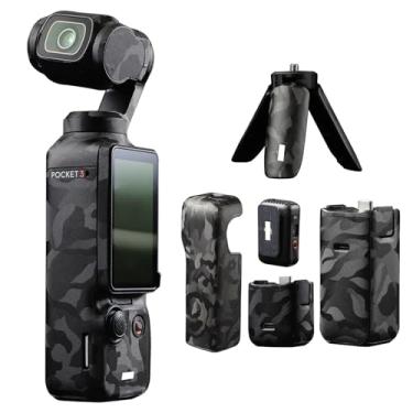 Imagem de uconsmimo Película Protetora Para Câmera Dji Pocket 3, Adesivo Camuflado Preto, Decalques, Acessórios Osmo, Proteção Completa Anti-Riscos