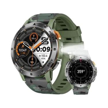 Imagem de Relógio Inteligente Militar Masculino Para Atividades Ao Ar Livre Com 