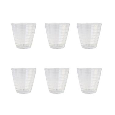 Imagem de Jogo De Copo De Vidro Com 06 Peças Color Dublin 250ml