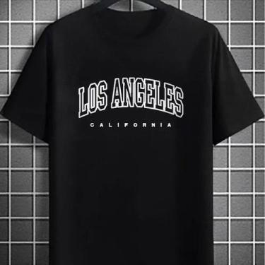 Imagem de Camiseta Casual Personalizada 'LA Califórnia' Alta Qualidade - Renovar