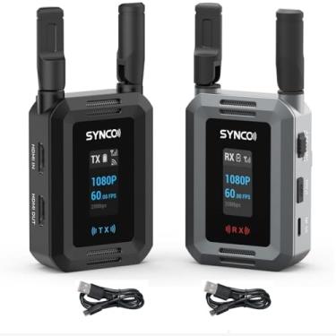 Imagem de SYNCO Sistema De Transmissão Vídeo Xvision Hd 300 Metros 1080P 60 Fps Transmissor E Receptor Hdmi Latência 40 Ms Monitoramento Em Tempo Real Para Ao Vivo, Filmagem, Tvc (1 1 Recepção)