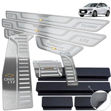 Imagem de Descanso Pedaleira Automátic Soleira Prata Onix Turbo LTZ 20